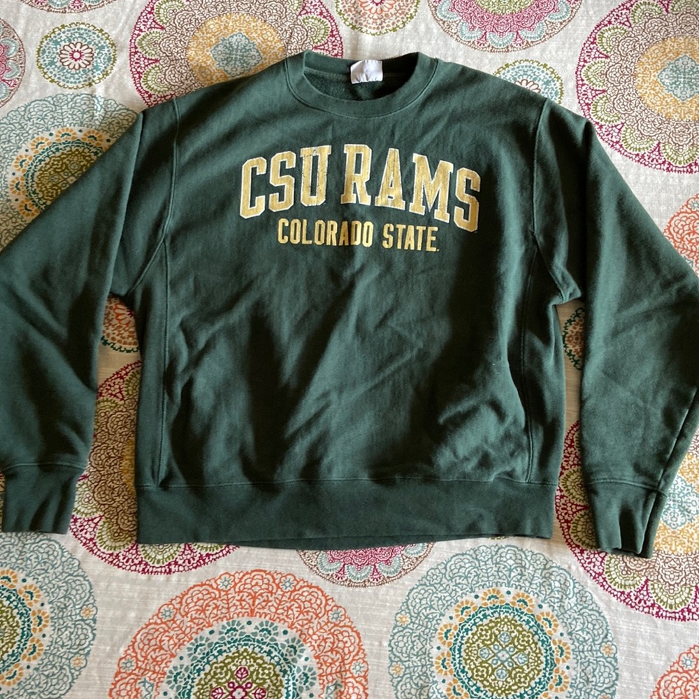 Colorado State Rams championship reverse weave size large crew neck